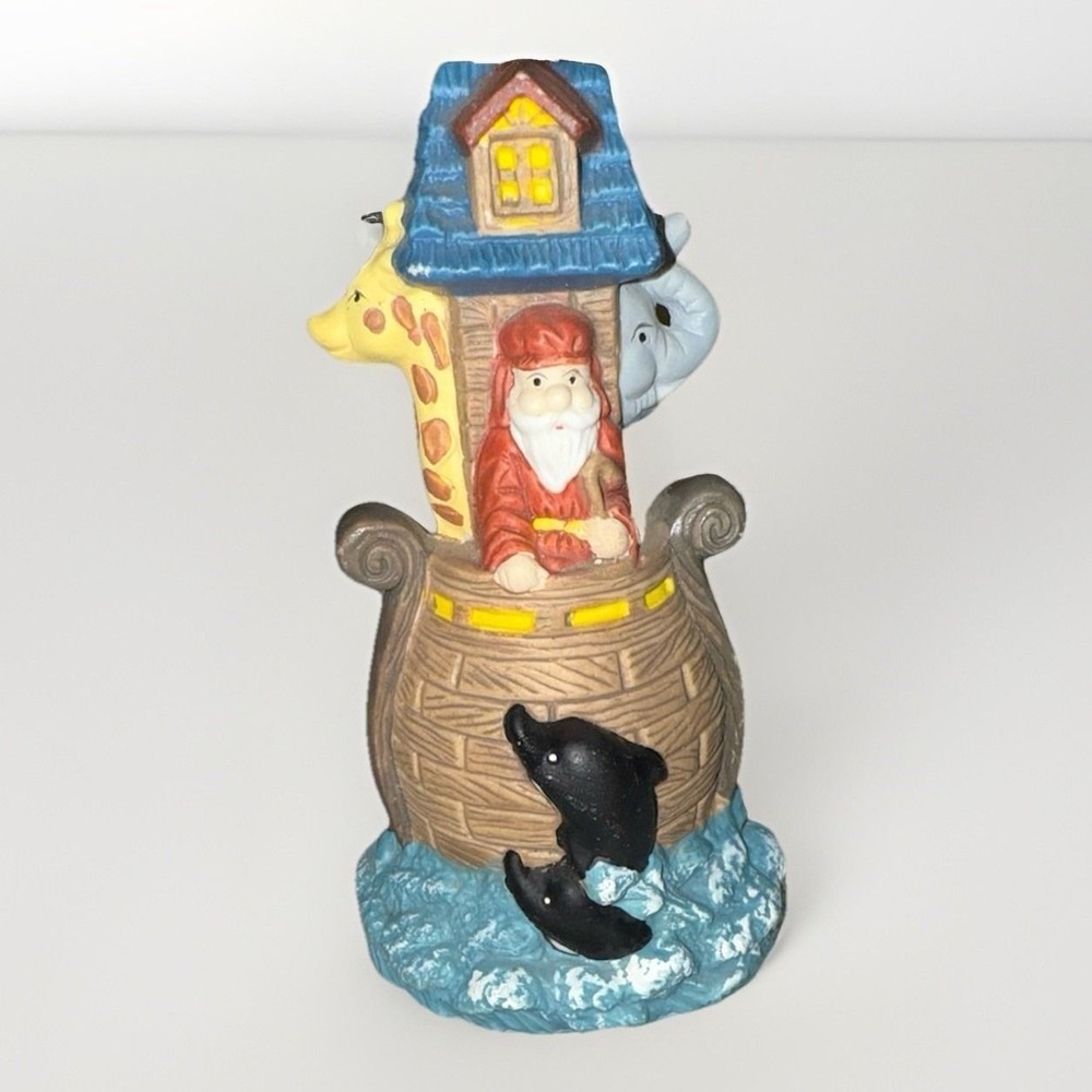 Noah's Ark Hand Bell; Ceramic